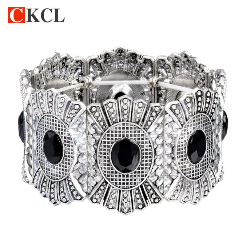 Модный винтажный старинный золотой тибетский серебряный ажурный браслет