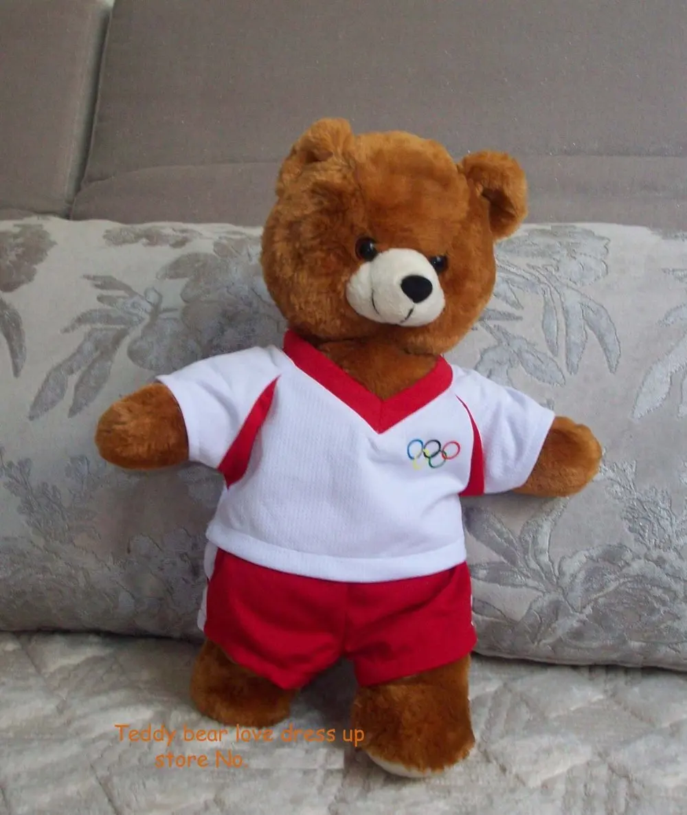 teddy bear clothes fashion football outfit to fit 12-14&quot like build a in USA factory direct supply | Игрушки и хобби