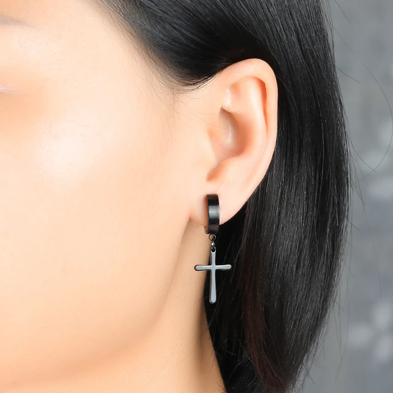 Серьги Клипсы из нержавеющей стали для подростков|Серьги-клипсы| |