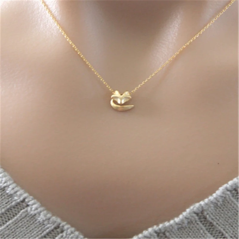 Лисица ожерелье в Фокси животных подружек невесты подарок матери День Святого