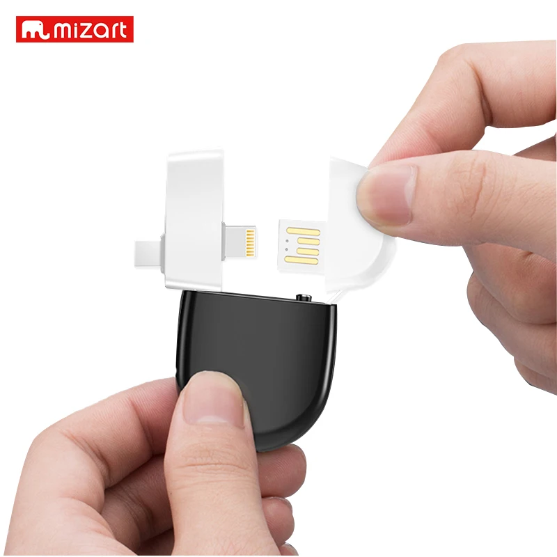 3 в 1 Мини удлинитель Кабель type c двухсторонний Usb быстрая зарядка микро строка