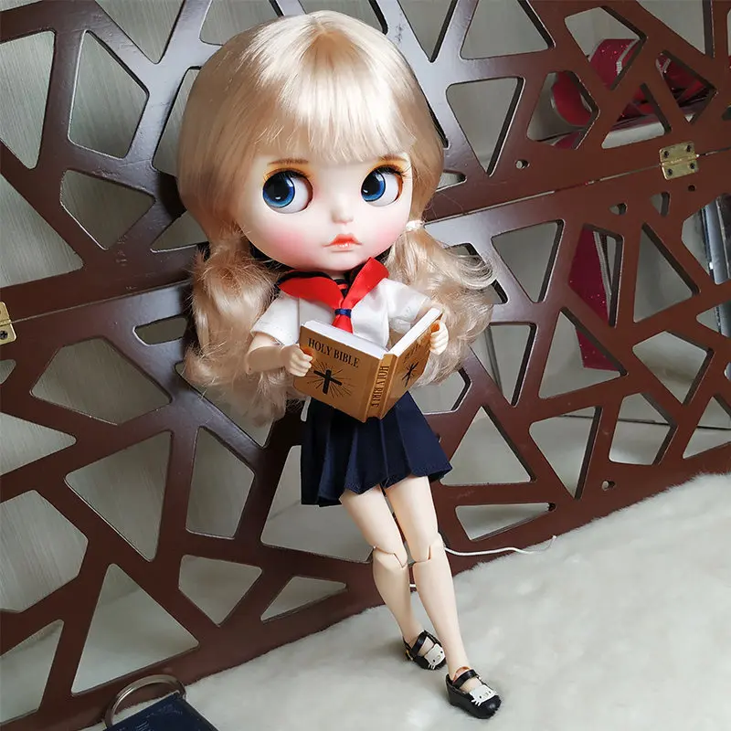 Фабрика Blyth кукла белая кожа золотой короткие волосы BJD для продажи ребенок DIY