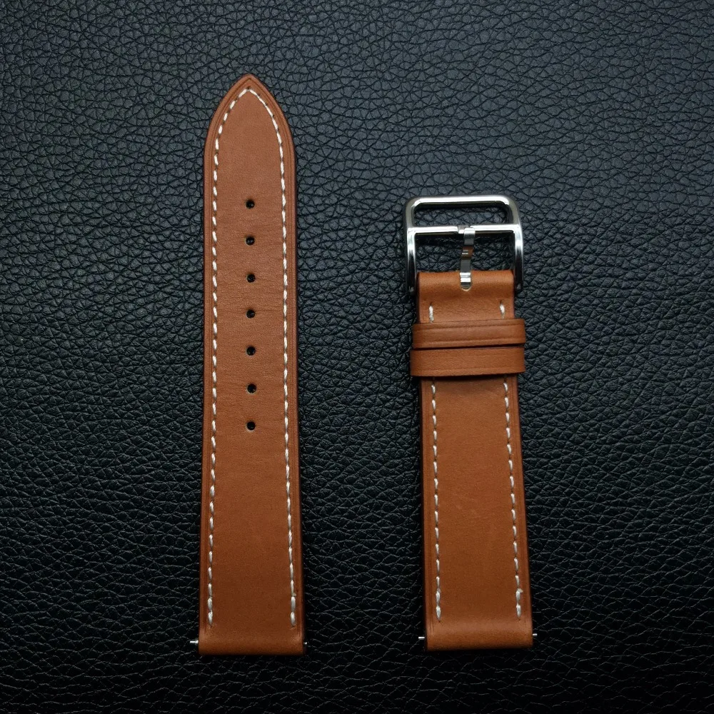 20mm Genuine Leather Watch Band For Samsung Gear Sport Gear S2 Classic Wrist Strap For Huawei Watch 2 Huami Amazfit Bip Watch