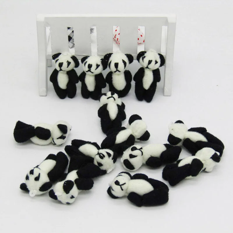 Мини панды мягкие плюшевые игрушки 4 5 см 50 шт./лот|panda gifts|toy pandacute toy |