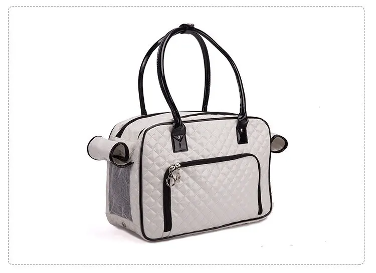 Роскошная переносная сумка для кошек и маленьких собак из искусственной кожи