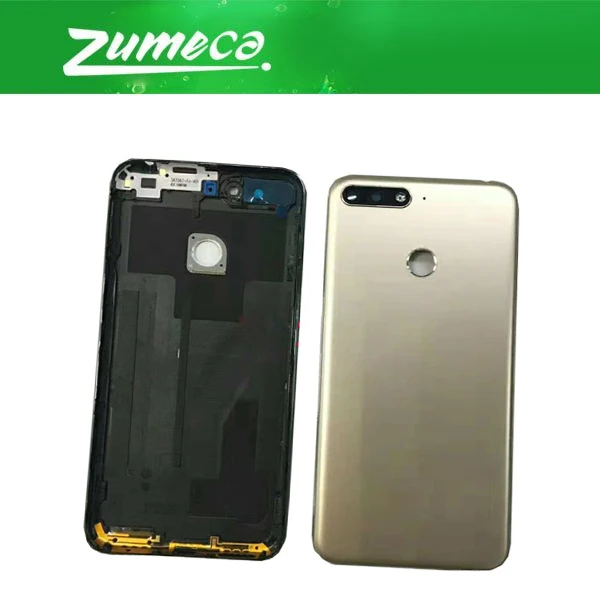 Для Huawei Y7 2018 Pro Prime чехол для аккумулятора корпус Корпус Дверь Задняя стеклянная