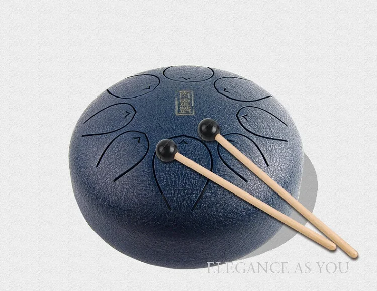 Ручной барабан из легированного металла HandPan, 8 дюймов, подвесной барабан, детский музыкальный инструмент, музыкальный инструмент, 8 дюймов, tone C, стальной барабан для языка