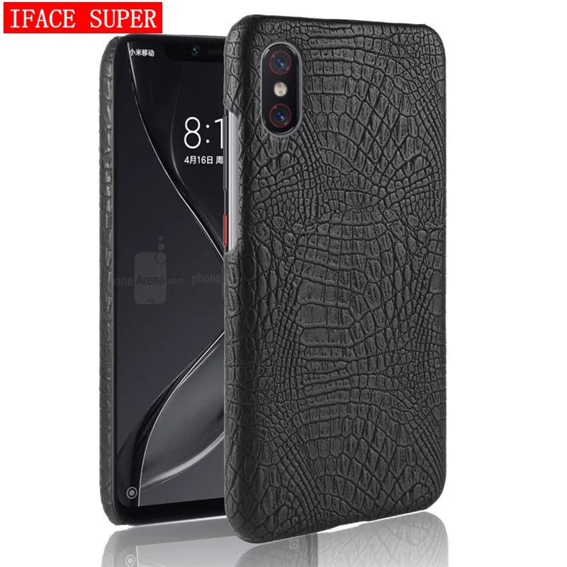 Чехол для Xiaomi Mi 8 Pro 8Pro из искусственной кожи с рисунком крокодила, задняя крышка, ремешок для глобальной версии.