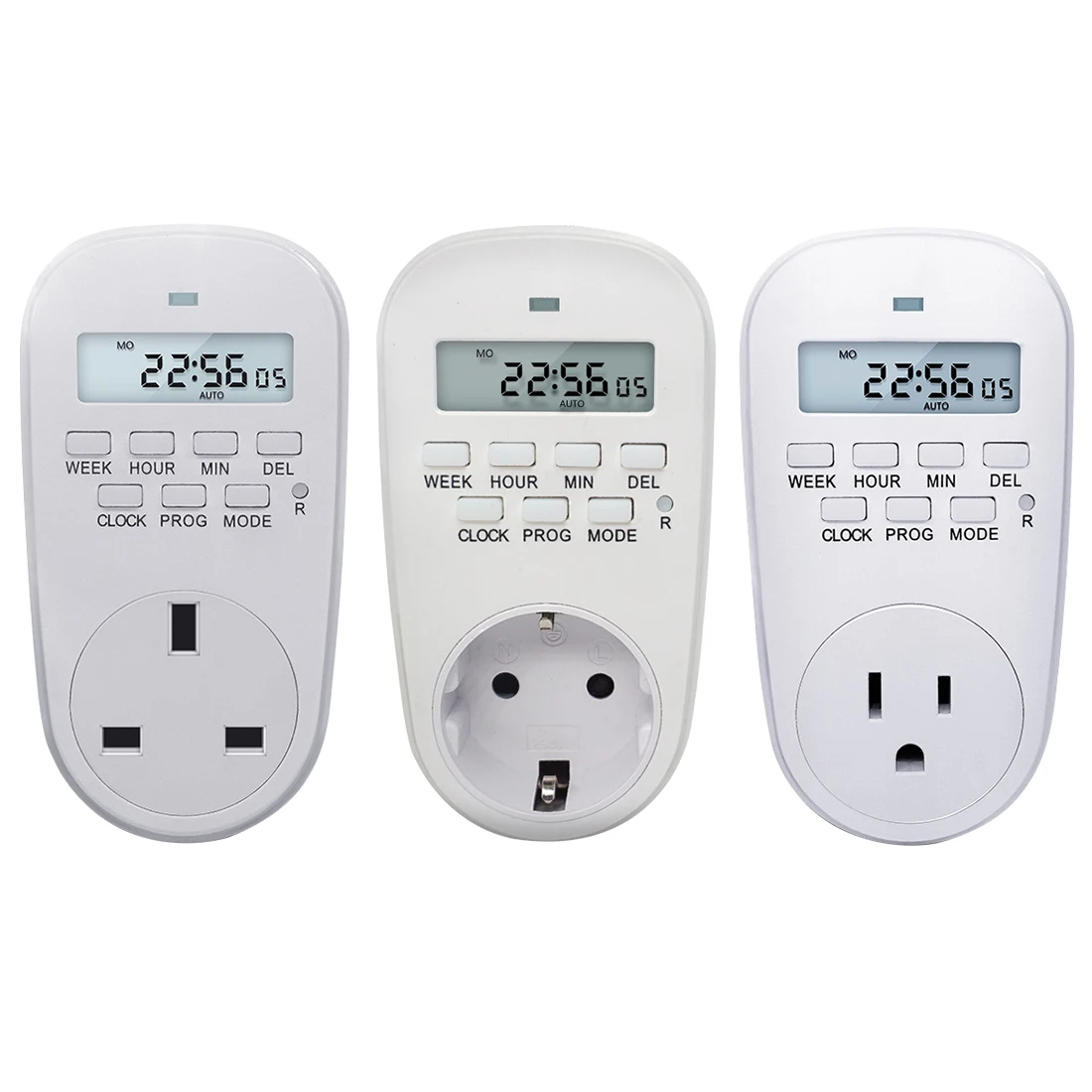 

EU /US/ UK Plug Smart Power Socket Digital Timer Switch Energy Saving Adjustable Programmable Setting of Clock/ On/ Off Time