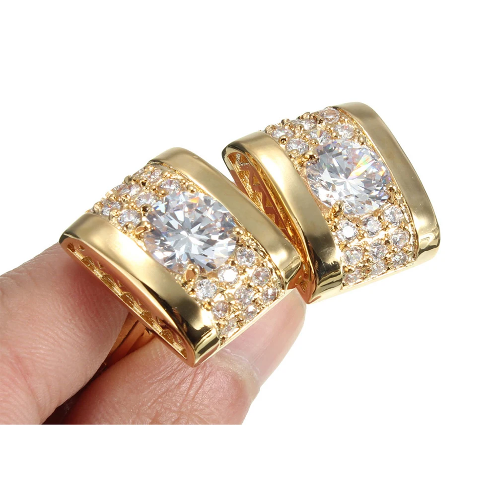 2Pcs Men Watch/Rhinestone/Fake Crystal DIY Shirt Suit Cufflinks Wedding Decor Drop Shipping | Украшения и аксессуары