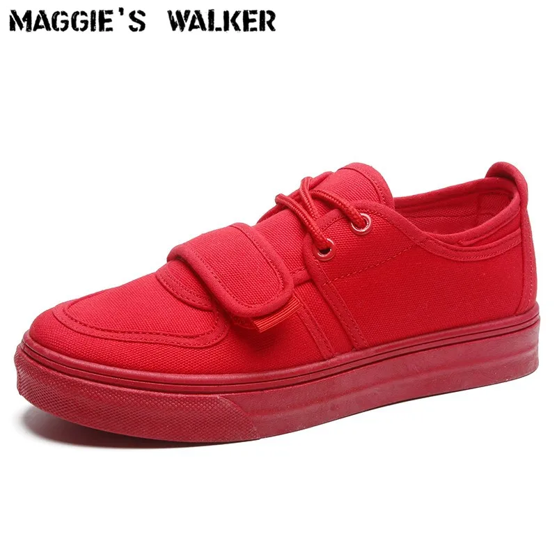 

Женские повседневные туфли Maggie's Walker, парусиновые туфли с закрытым носком, размер 35-40, весна обувь на платформе для любителей ходьбы