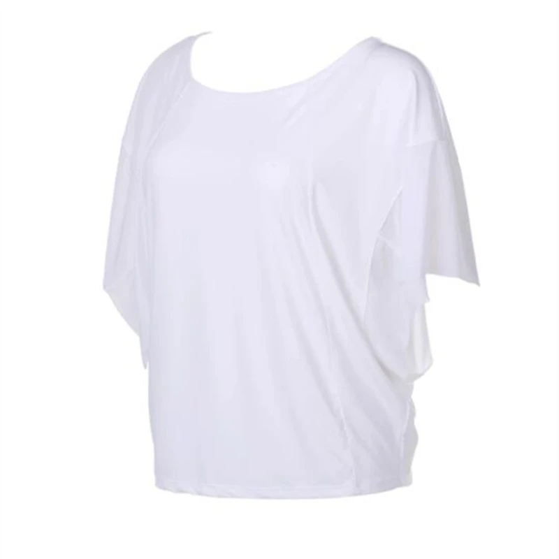Vansydical Summer Sport T-shirts Women's Yoga Shirts Fitness Loose Breathable Quick Dry Gym Running Tops | Спорт и развлечения
