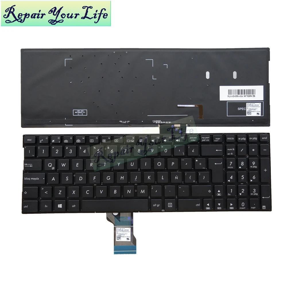 Ремонт клавиатуры для ноутбука You Life ASUS Q552 Q524 UX560 N592 Q504 Q502 N543U Q551 Стандартный
