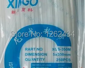 Nylon cable ties XGS-350M 8x350 self-locking type cable ties of plastic strapping band beam line with