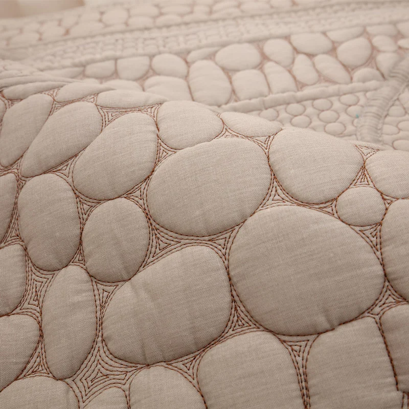 Хлопковый чехол для дивана противоскользящий l образный Одноцветный на четыре