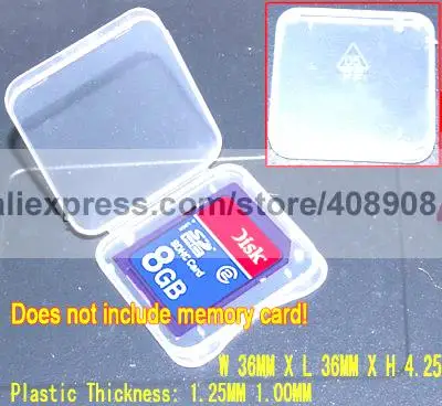 

500pcs 16g 8GB SD MMC Memory Card Cases Protection Boxs for SD MMC Memory Card
