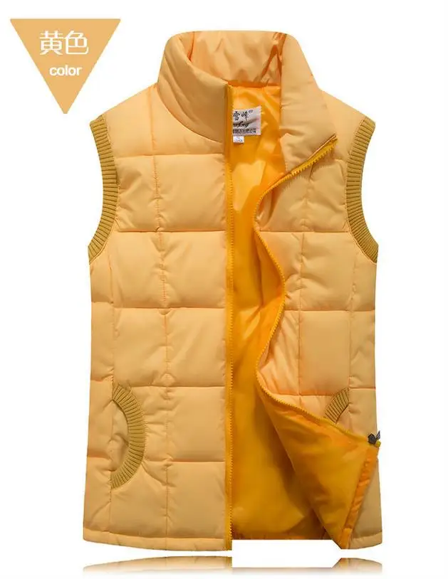 Зимние женские повседневные жилеты весна-осень Молодежный тренд большие размеры