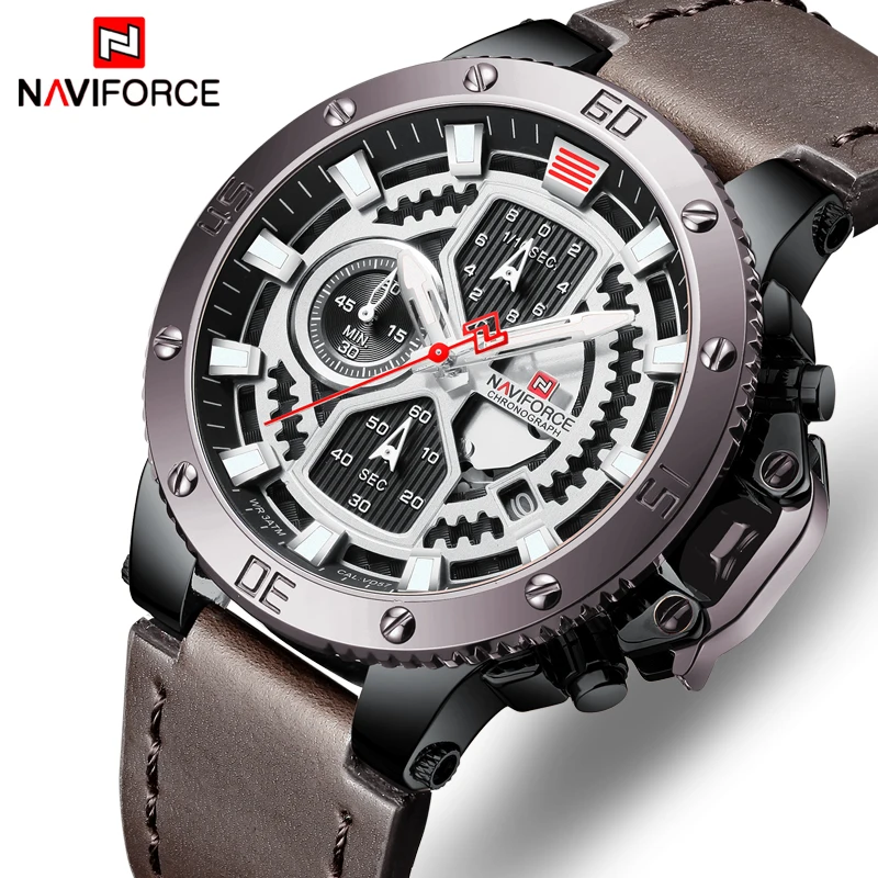 Часы NAVIFORCE мужские спортивные кварцевые водонепроницаемые|Мужские часы| |