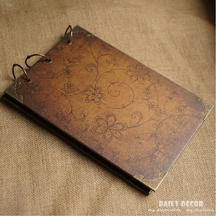 100% Высококачественный винтажный фотоальбом формата А4 сделай сам альбом для