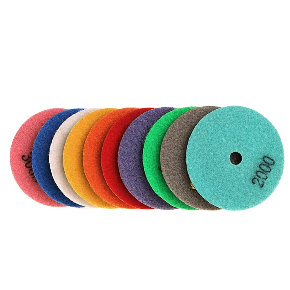 Алмазные полировальные диски насадки для гранита мрамора бетона камня 11 шт. 3/4