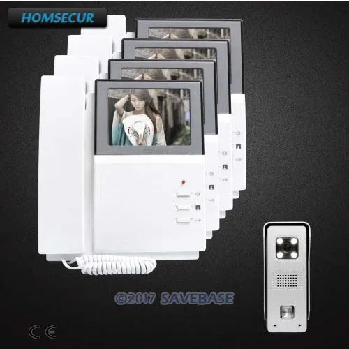 HOMSECUR 4 3 дюймов видеодомофон с ИК ночного видения для домашней безопасности 1