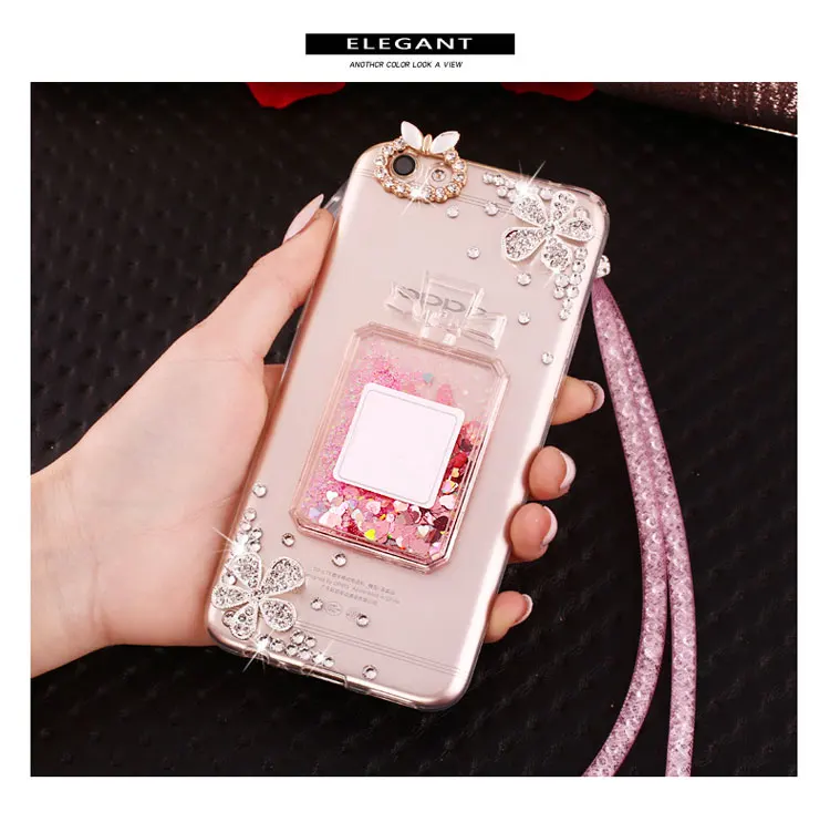 Diamond Perfume bottle Hourglass Quicksand Phone Cover Case For Huawei P20 P10 P9 Plus Lite Soft Back Cases Shell |