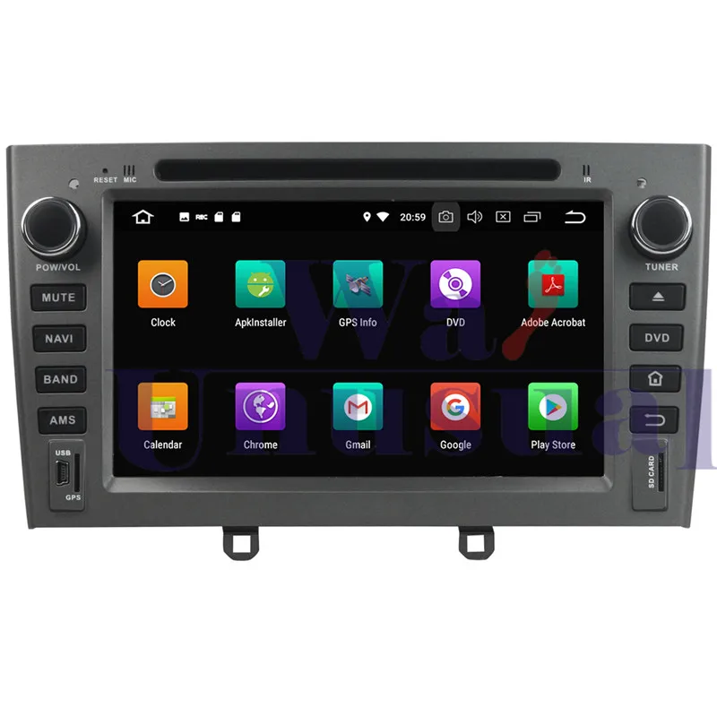 Автомобильный DVD плеер wanute Android 9 0 GPS навигация для Peugeot 408 2007 2008 2009 2010 радио 2 Din