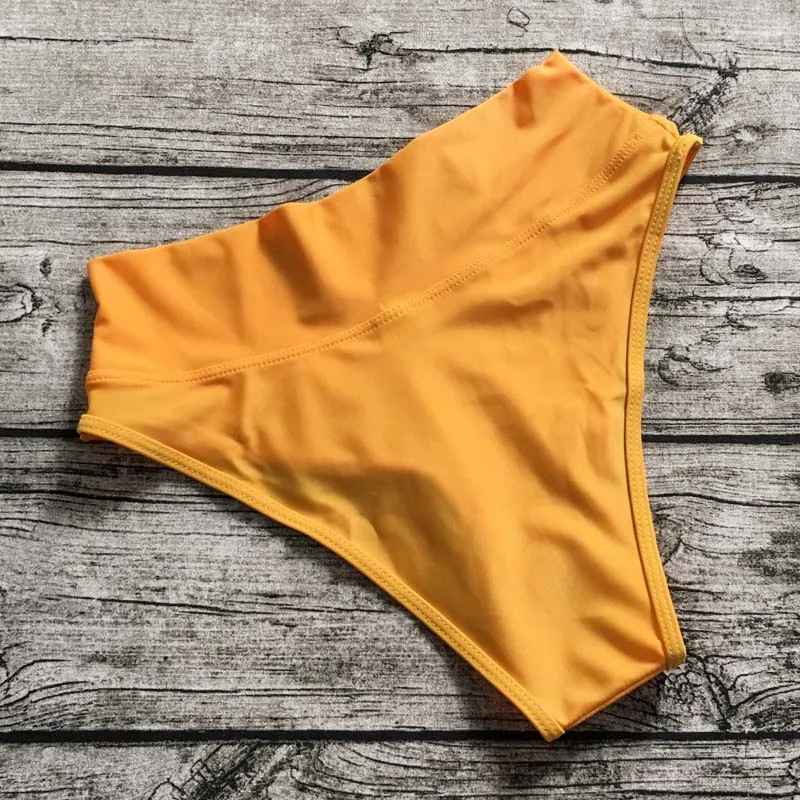 S-XL, новинка, сексуальный женский купальник бикини, Одноцветный бразильский купальник с высокой талией, пляжная одежда