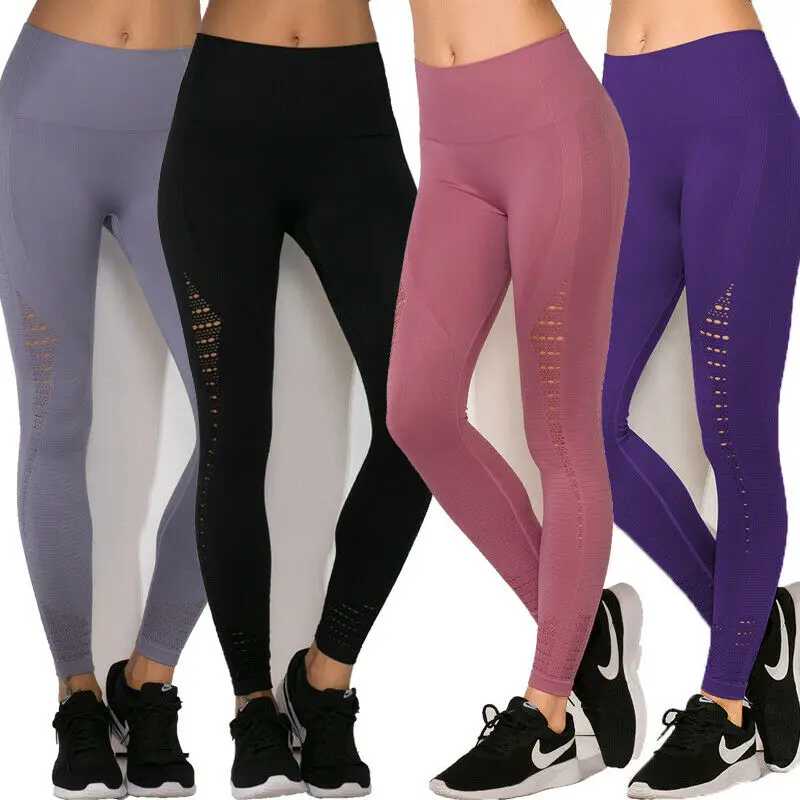 Женские спортивные брюки облегающие штаны с высокой талией размер S L| |