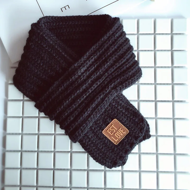 2018 Hot Fashion Lovely Autumn Winter Boys Girls Baby Kid Solid Scarf Warm Knitted Scarves Women | Аксессуары для одежды
