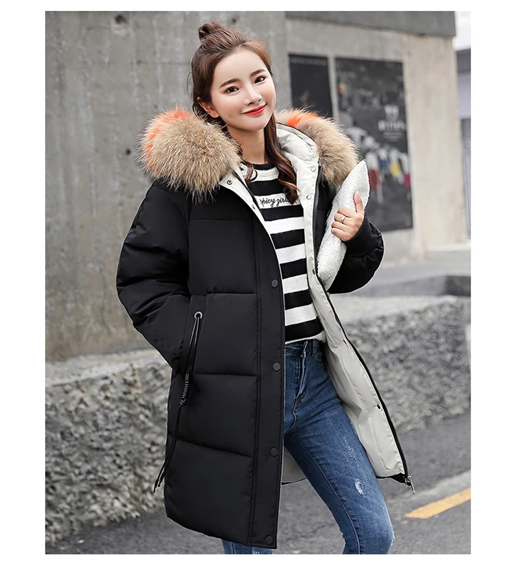 Новинка 2018 женские парки модное зимнее пальто модный пуховик с воротником из