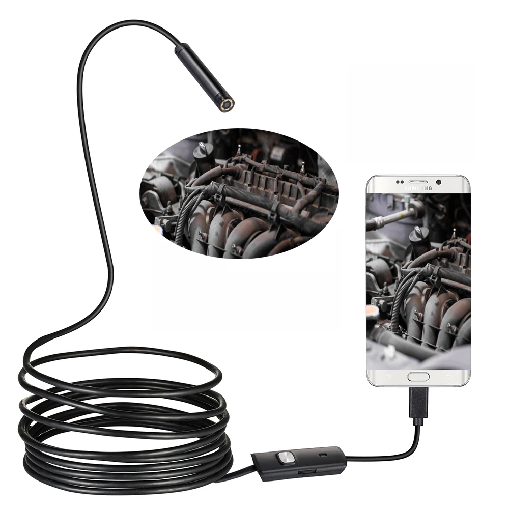 Новинка 1080P Full HD мини камера для Android эндоскоп IP67 1920*1080 2 м 5 м микро USB инспекционная видеокамера Змея бороскоп трубка