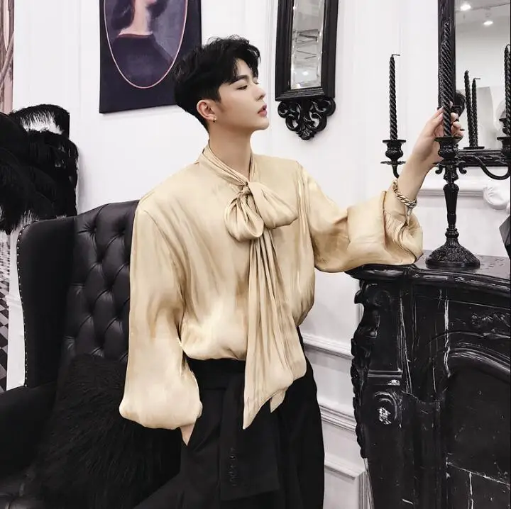 2019 модные Для мужчин s рубашка с длинным рукавом Повседневная Осенняя высокого