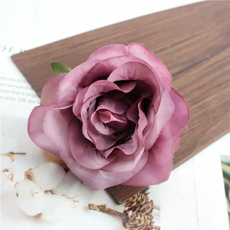 1 шт. винтажные европейские Роскошные Искусственные цветы имитация розы DIY