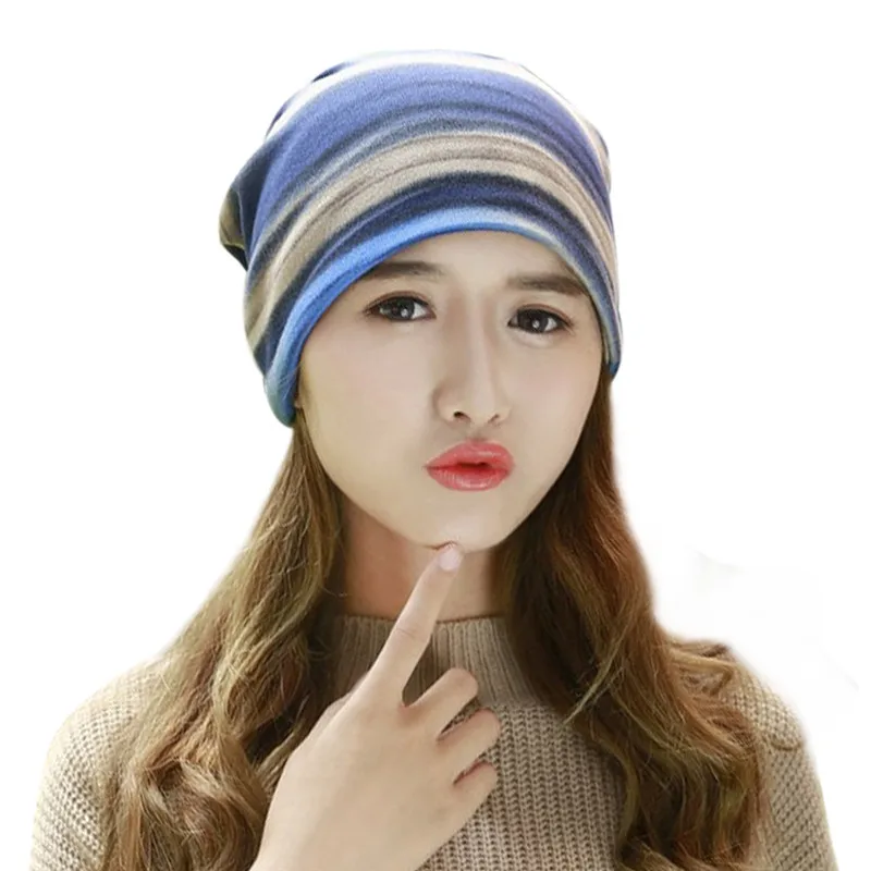 2016 Зимняя шерстяная Смешанная Теплая Флисовая Радужная шапка женские шапки