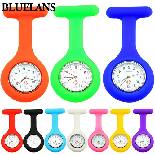 Симпатичные Силиконовые часы Медсестры Брошь Fob Карманный Туника кварцевые