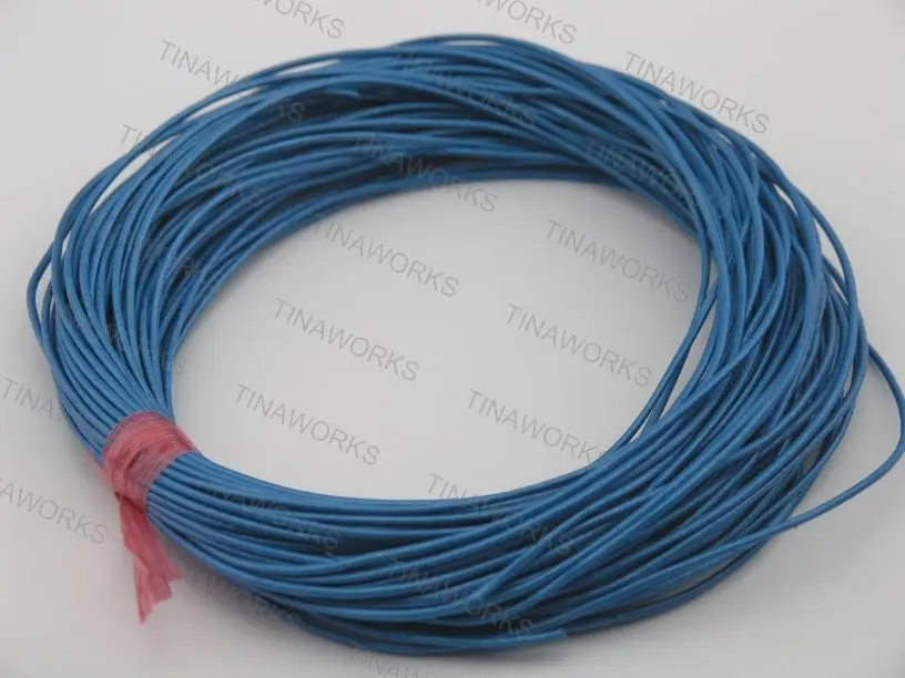 

100 Yards 1.5mm Metallic Sea Blue Round Real Genuine Leather Cord for Jewelry Making Crafting Beading Necklace Bracelet Making