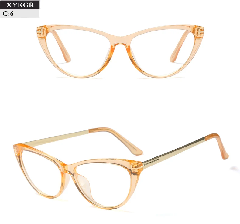 XYKGR модные сексуальные кошачьи глаза для мужчин и женщин оптическая оправа для компьютерных очков брендовая дизайнерская черная рамка прозрачный объектив