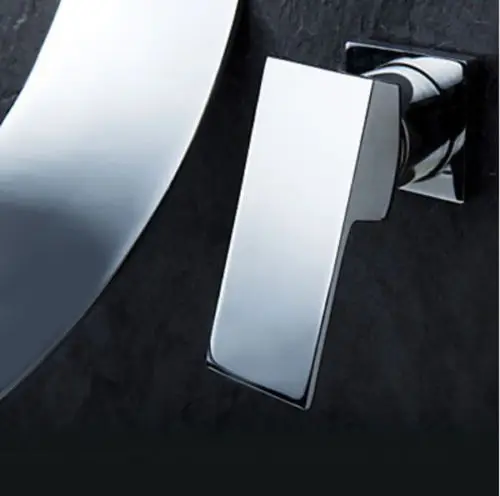 Настенное крепление водопад носик смеситель для ванной комнаты хромированный