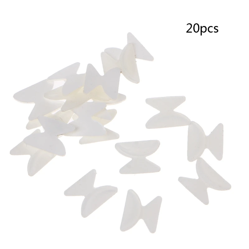 Clear-1.8MM 10 пар очков Солнцезащитные очки клейкие силиконовые Нескользящие палочки на носоупоры - Цвет: Clear-1.8MM