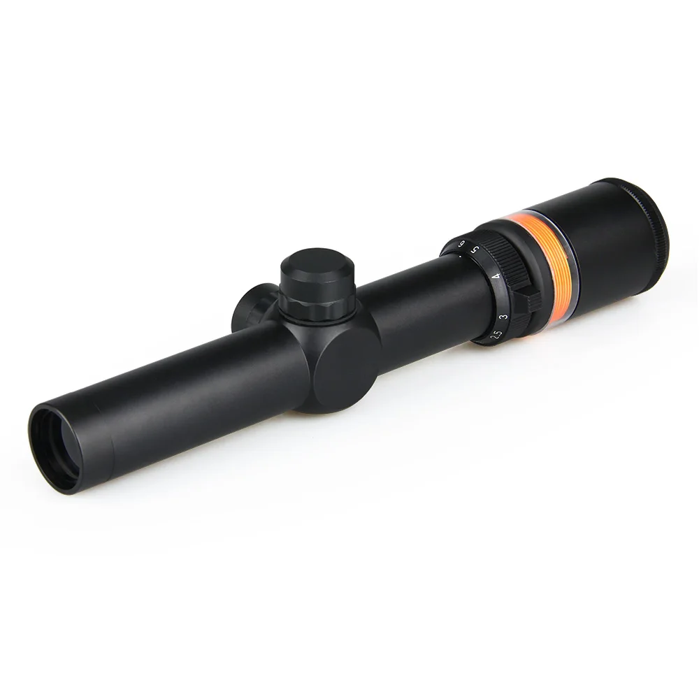 1.5-6x24 rifle scope with red fiber sight optical air rifles guns riflescopes hunting gz10264 | Спорт и развлечения