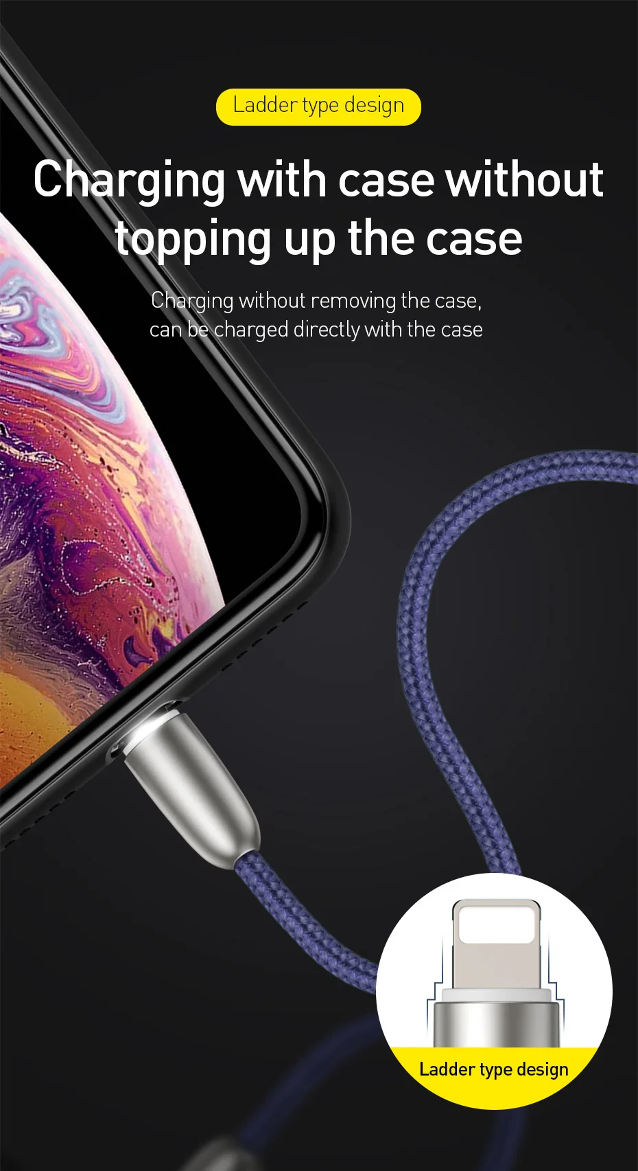 Usb-кабель Baseus для iPhone XS Max XR X 8 7 6 6S Plus 5 5S iPad из цинкового сплава, шнур для быстрой зарядки и передачи данных, кабель для зарядного устройства iPhone