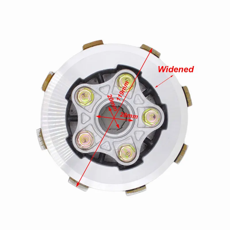 Центр давления сцепления (6 шт. Расширенный фрикционный диск 5 Железный сцепления)