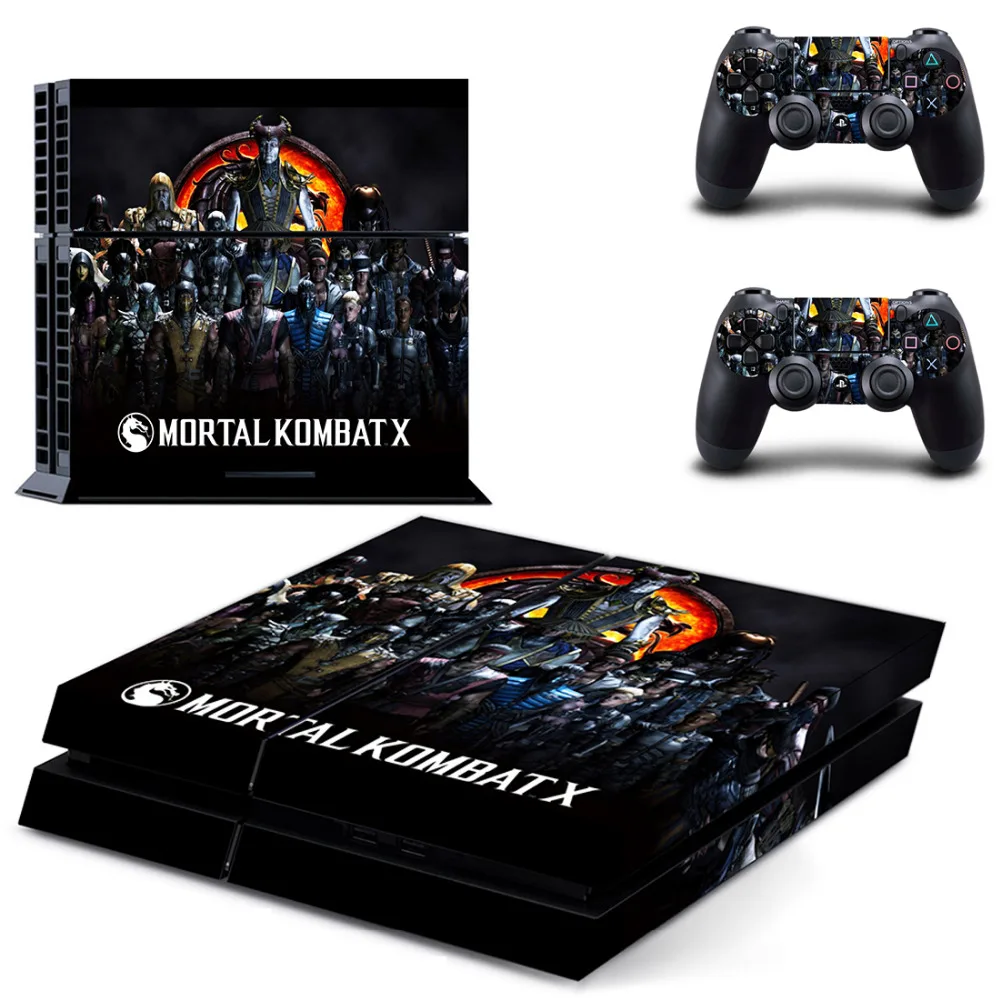 Игра Mortal Kombat PS4 наклейка для sony playstation 4 консоль и 2 контроллера кожи PS4 наклейка виниловый аксессуар