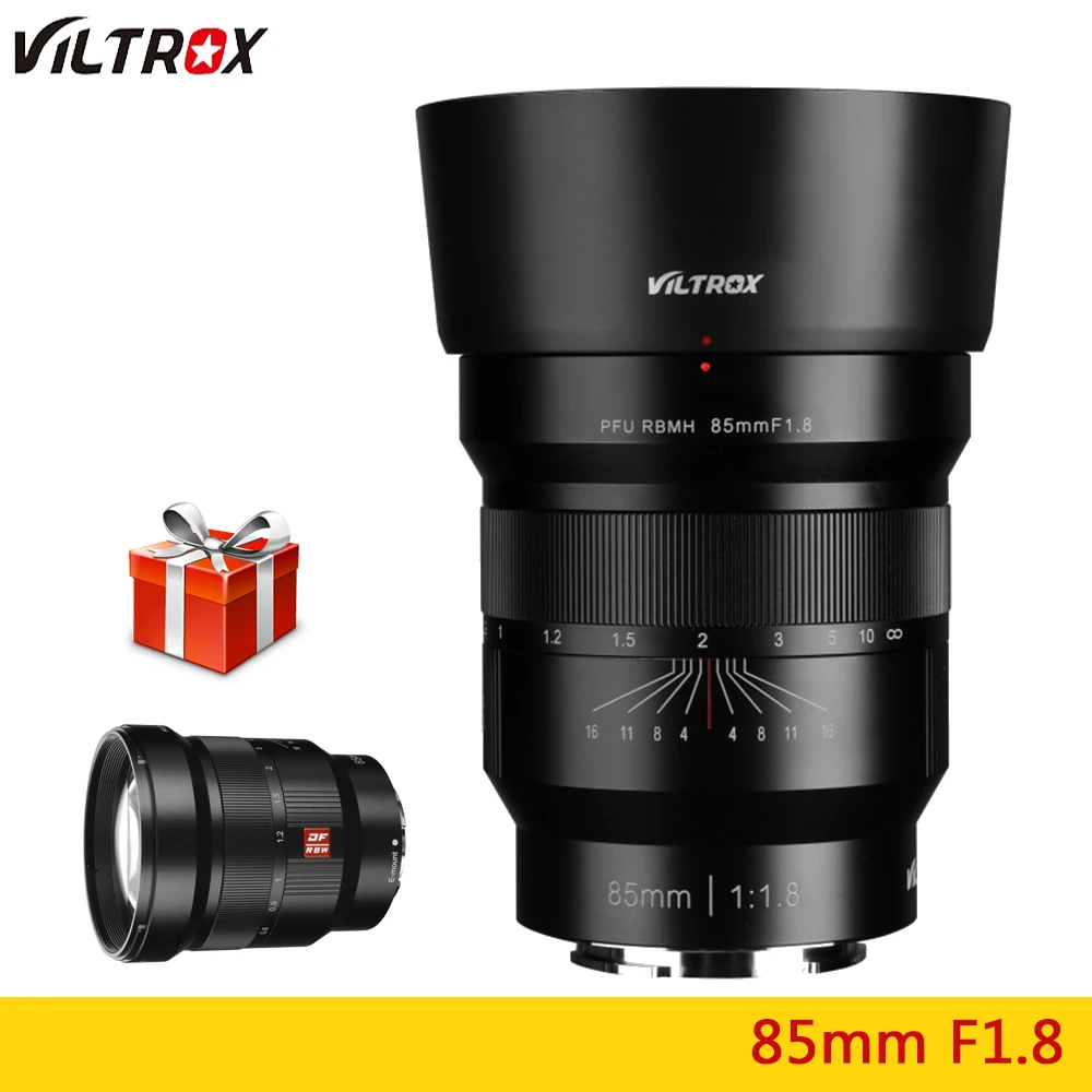 VILTROX 85 мм F1.8 E крепление с полной рамкой ручной фокусировки для Объектива Sony Mount A9
