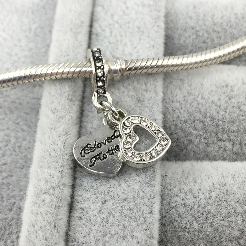 Любимой маме болтается Европейские Бусины подбираемые Подвески Браслеты