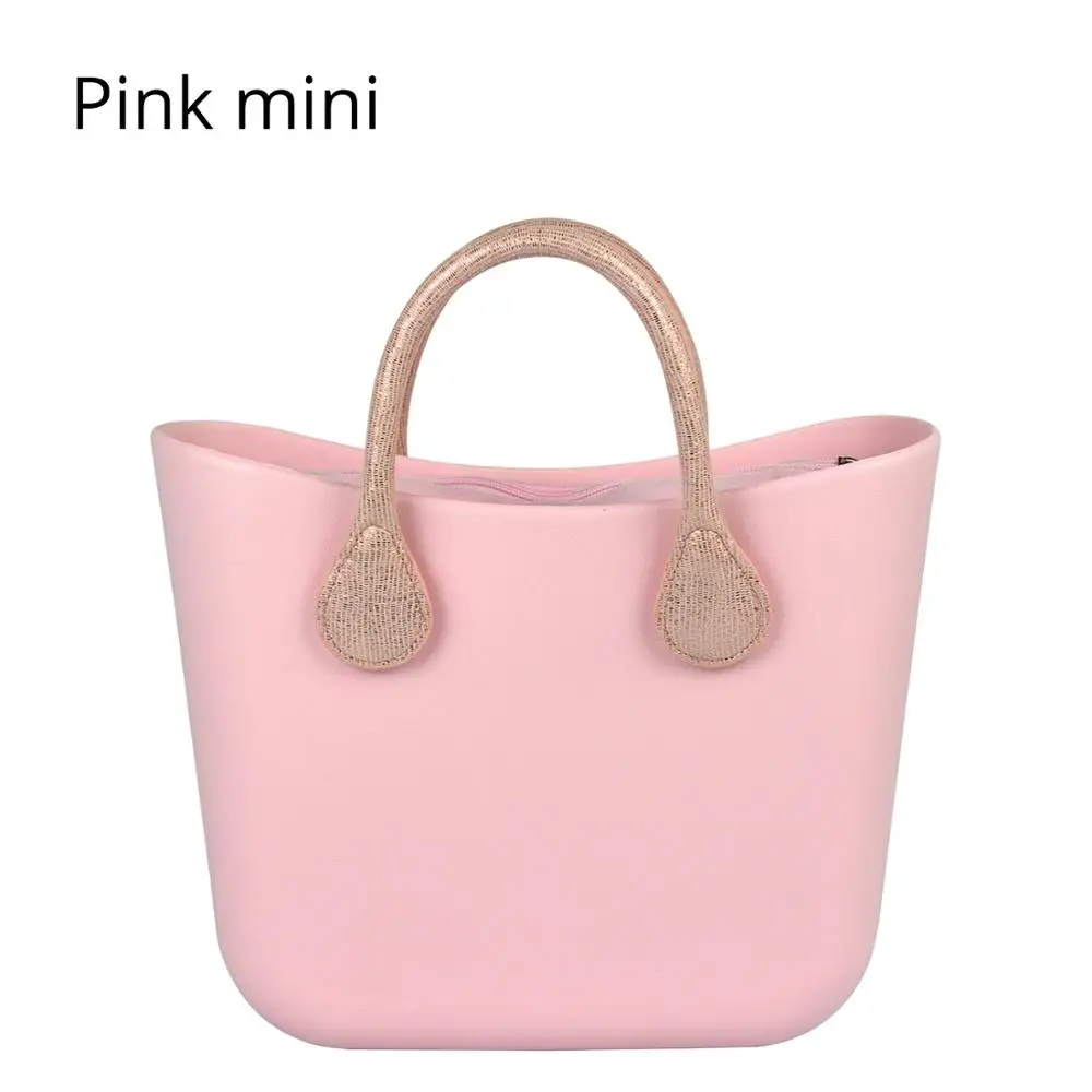 pink Huntfun модная женская мини-сумка EVA с водонепроницаемой вставкой внутренний карман короткие кожаные ручки стиль obag O женская сумка - Цвет: pink