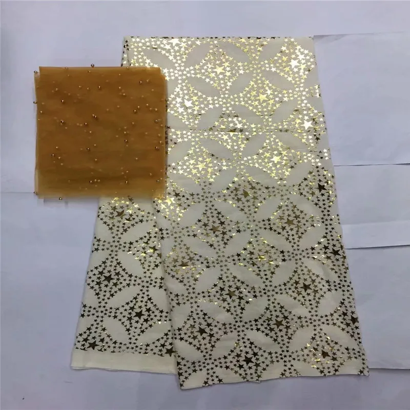 African Swiss cotton Print Gold Material High Quality Voile Lace 7 yards For Dress zgl60-1506 | Дом и сад
