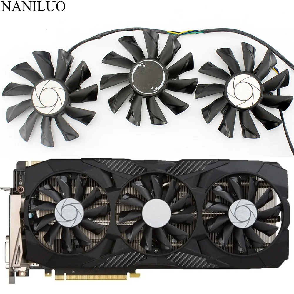 87 мм PLD09210S12HH 0.4A Вентилятор охлаждения Замена для MSI GeForce GTX 1070 1060 1080 1080Ti 980Ti Duke видеокарты кулер вентиляторы