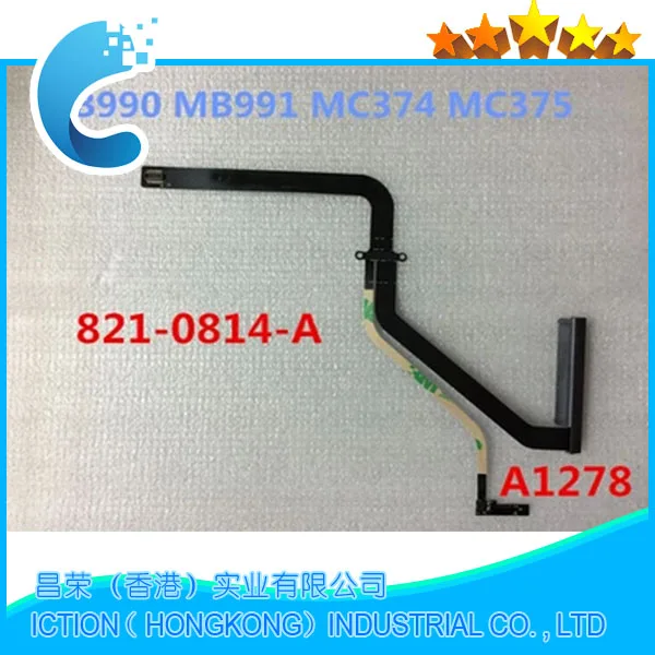 Кабель для жесткого диска 821 0814 A кабель Macbook Pro 13 дюймов A1278 mc374mc375 MB990 MB991 2009 2010